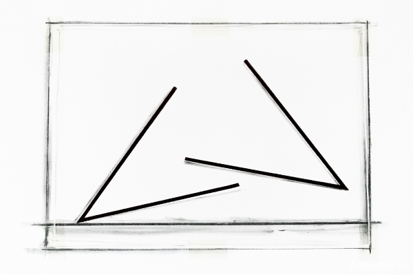 VENET Bernar - Position of two acute angles of 42,5 each